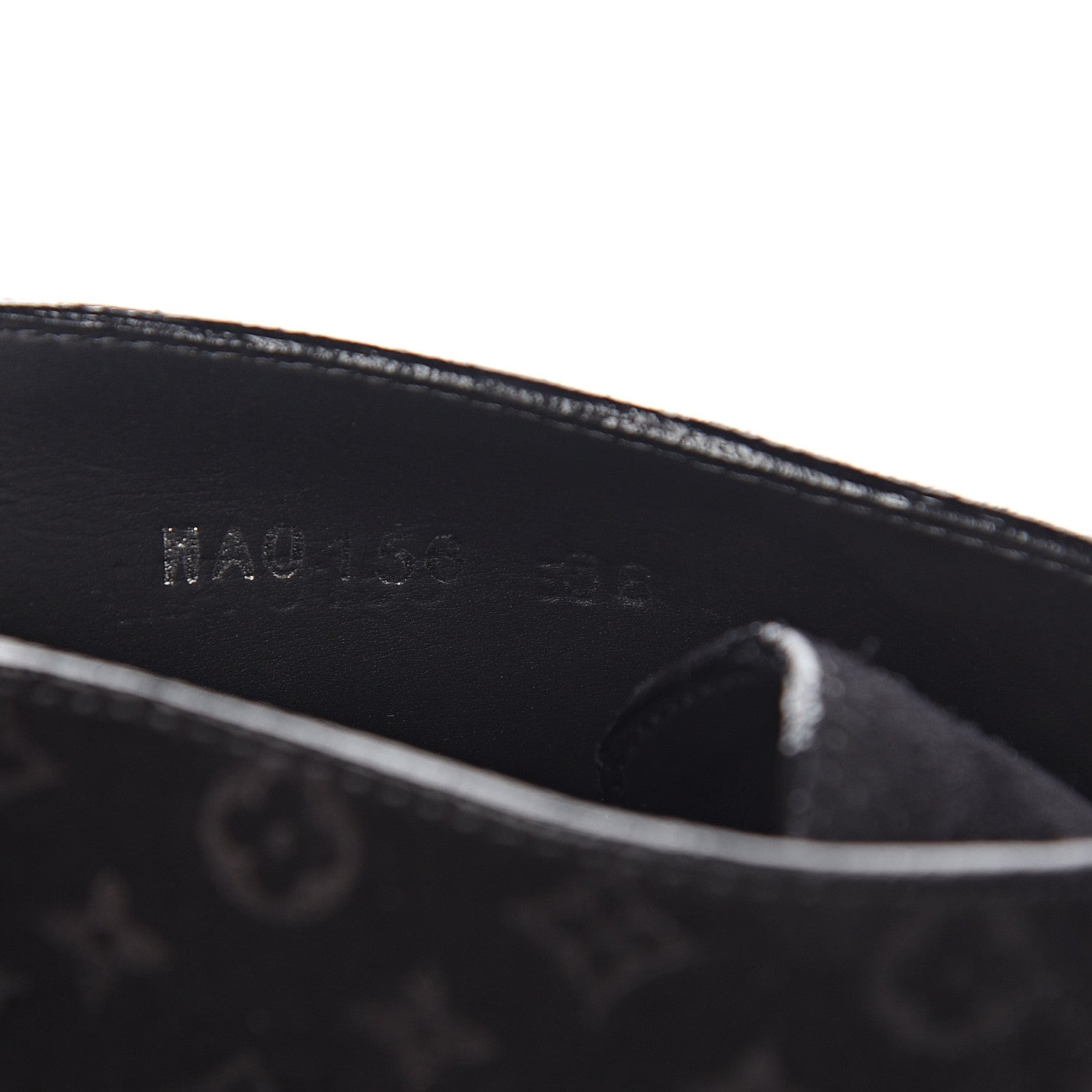 Louis Vuitton Suede Embossed Monogram Frosty Wedge Low Boots 38 Black 9 of 9
