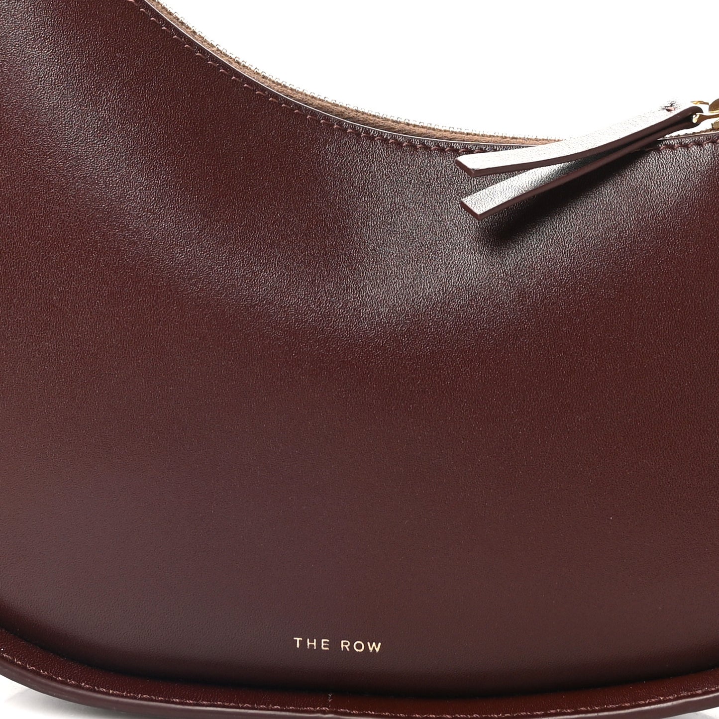 Smooth Calfskin Half Moon Shoulder Bag Raisin
