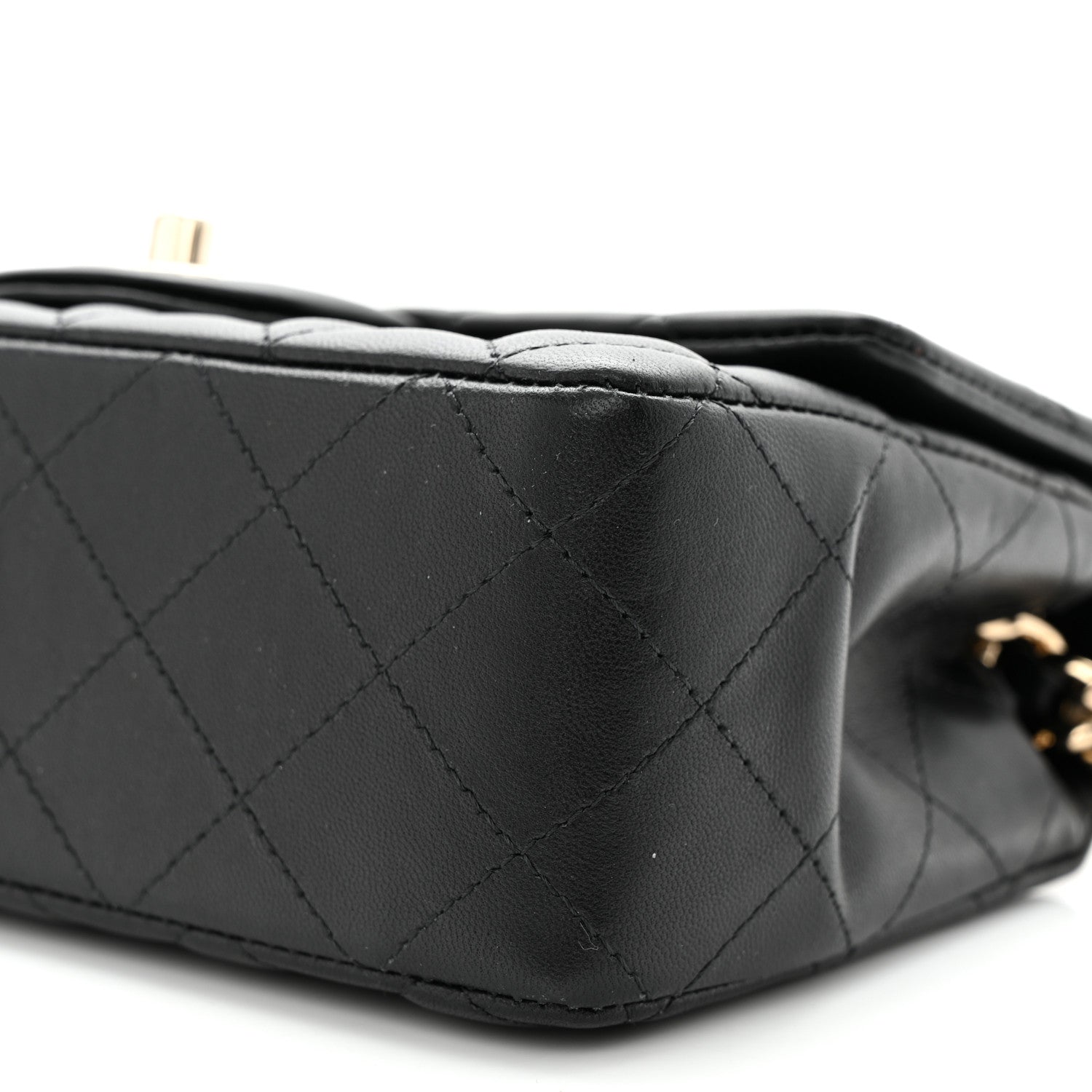 Chanel Lambskin Quilted Mini Coco Charms Rectangular Flap Black 10 of 11