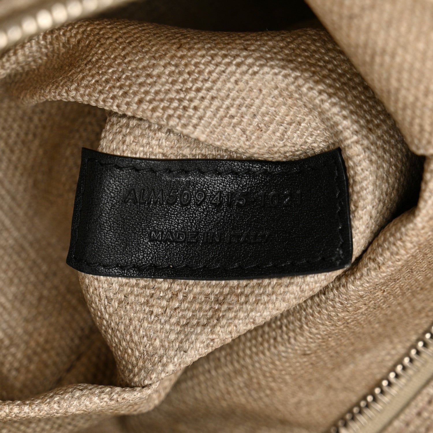 Saint Laurent Linen Calfskin Rive Gauche Tote Optic White 7 of 12