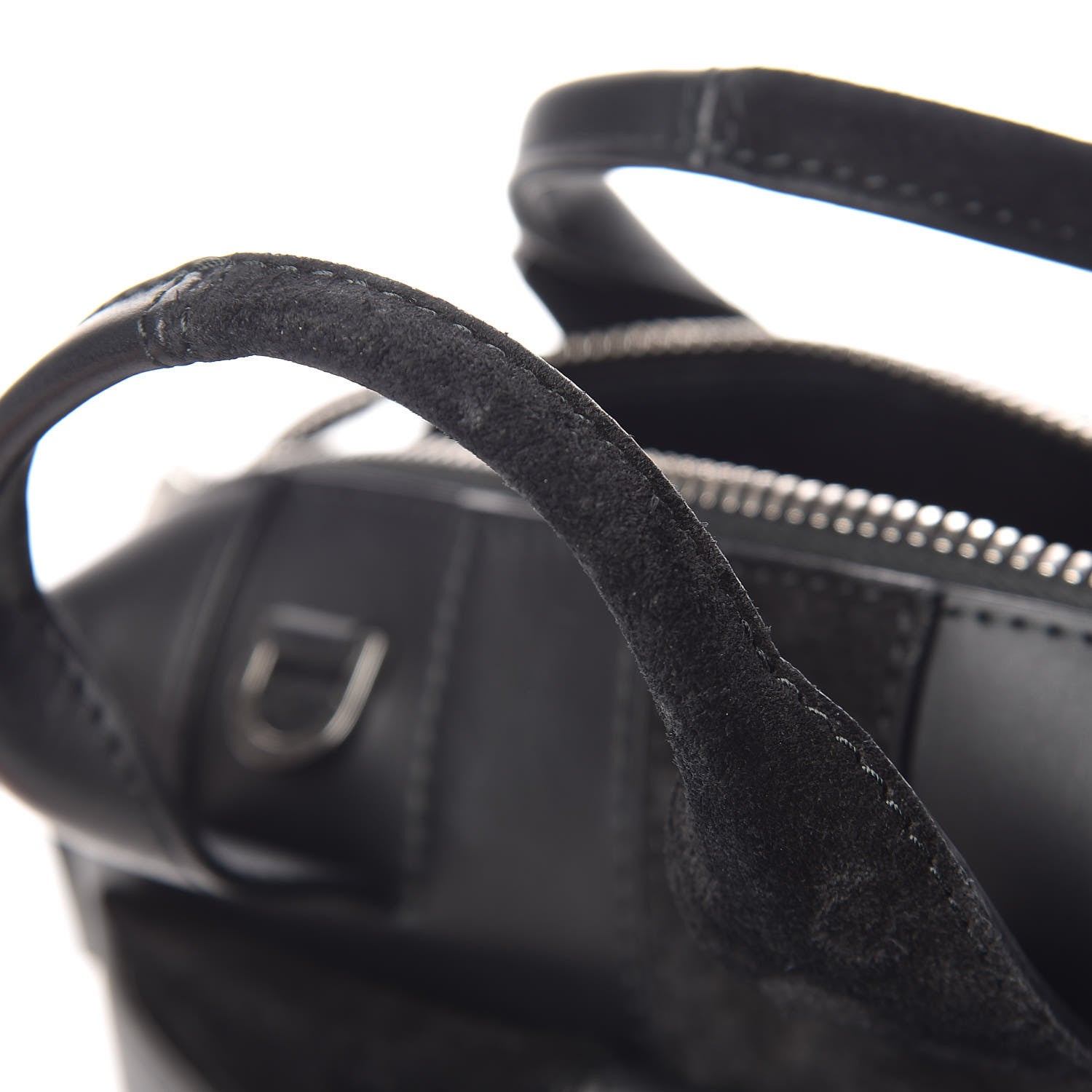 Alexander Wang Suede Calfskin Small Rogue Satchel Black Silver Hardware 11 of 14