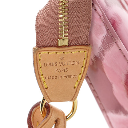 Louis Vuitton Vernis Ikat Pochette Accessories NM Rose Velours 6 of 6
