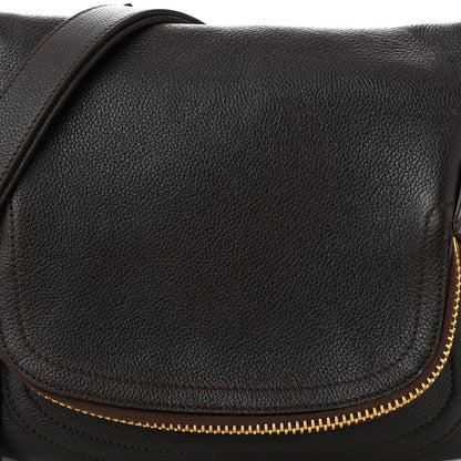 Tom Ford Grained Calfskin Medium Jennifer Crossbody Bag Brown 8 of 11