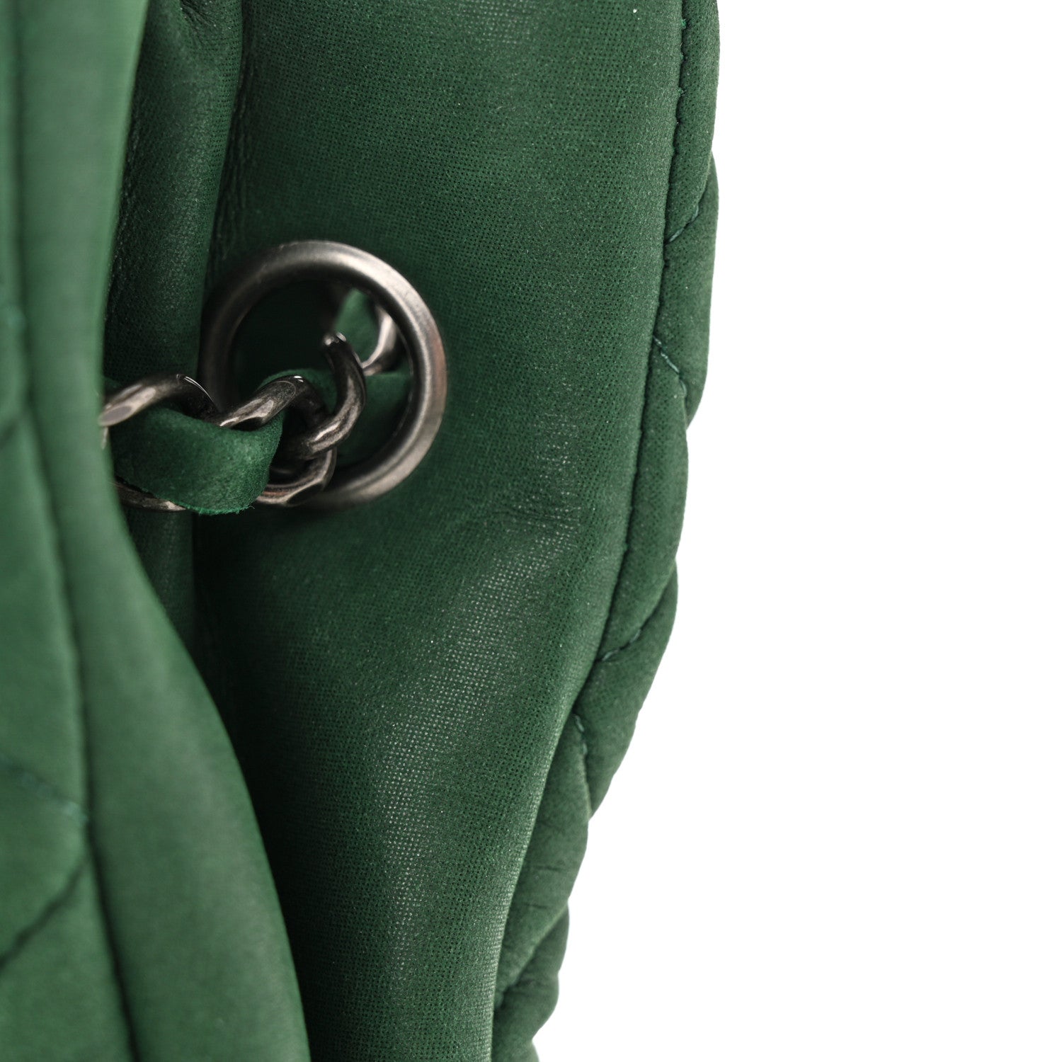 Chanel Iridescent Calfskin Quilted New Bubble Tote Vert Fonce 15 of 17