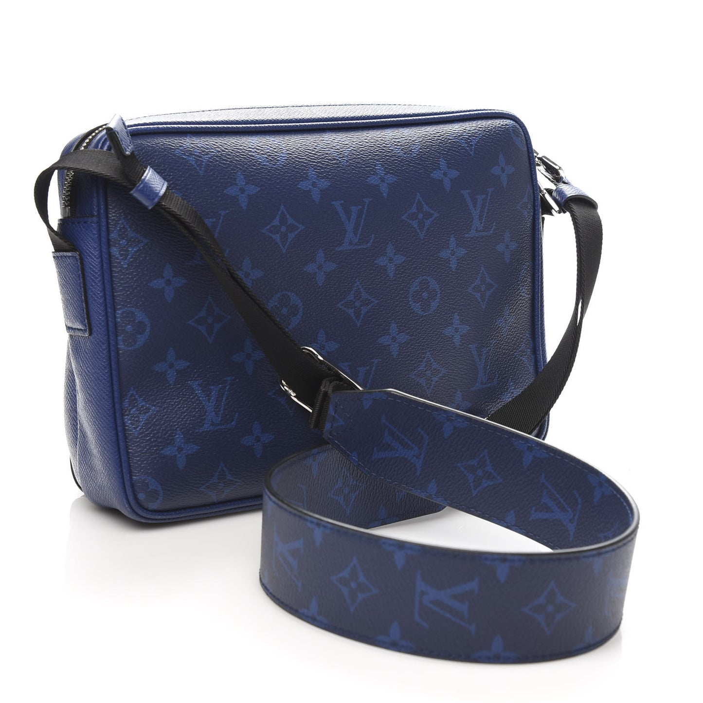 Taiga Monogram Outdoor Messenger Cobalt