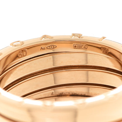 Bulgari 18K Yellow Gold B.Zero1 Four-Band Ring 60 9 5 of 5