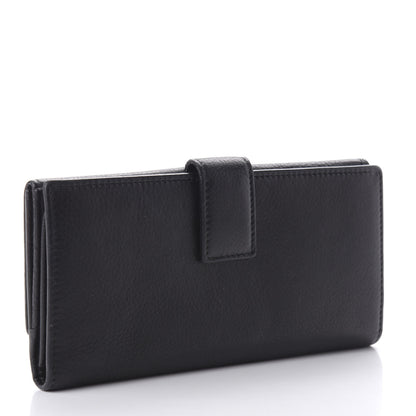 Gucci Calfskin Stirrup Continental Wallet Black 3 of 10