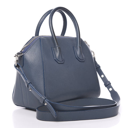 Givenchy Sugar Goatskin Mini Antigona Mineral Blue 2 of 13