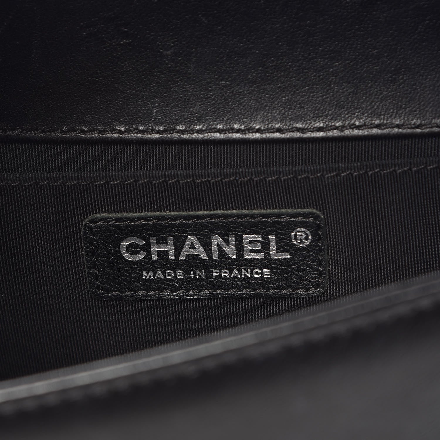 Chanel Lambskin Chevron Quilted Medium Boy Flap Black 6 of 16