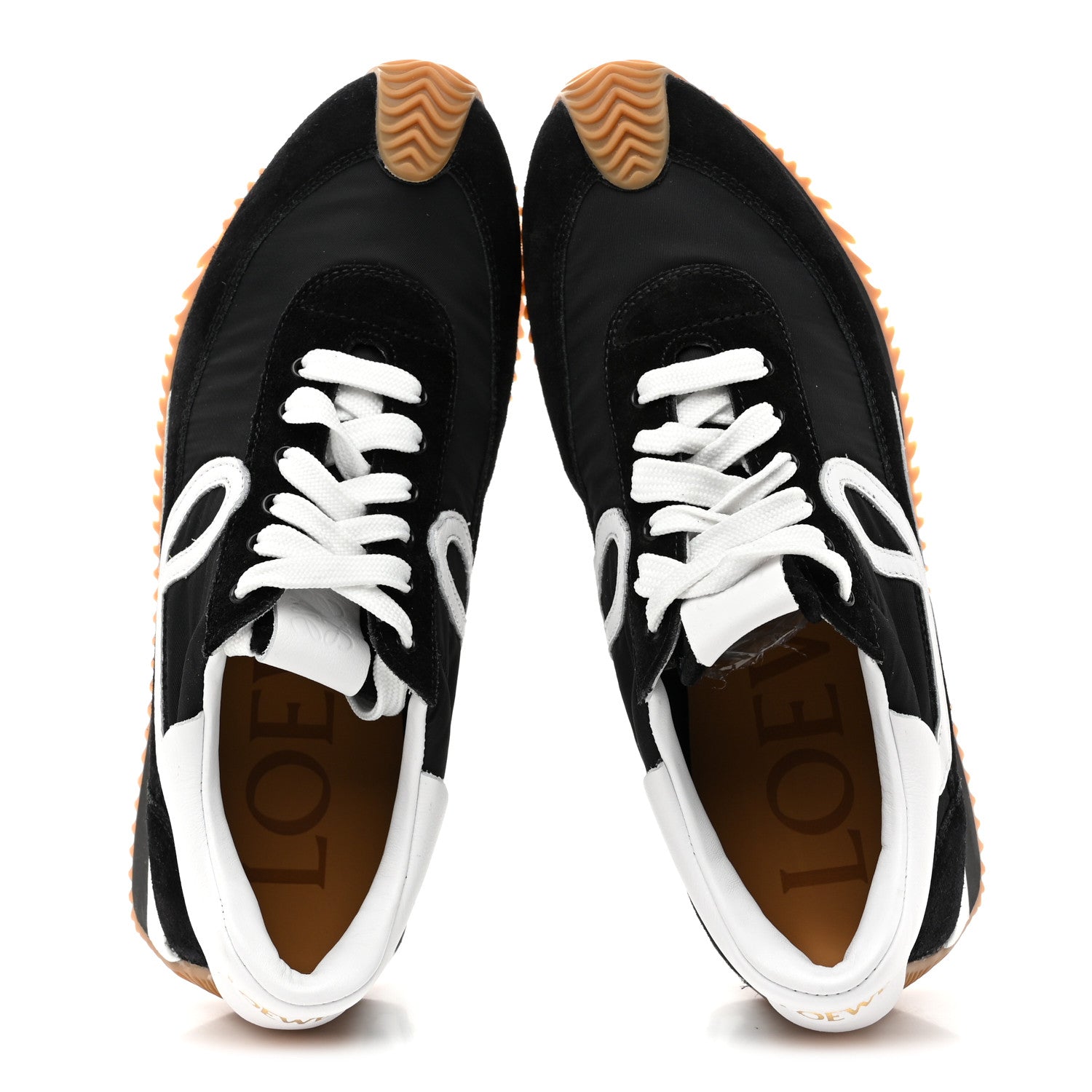 Loewe Nylon Suede Flow Runners Sneakers 40 Black 2 of 10