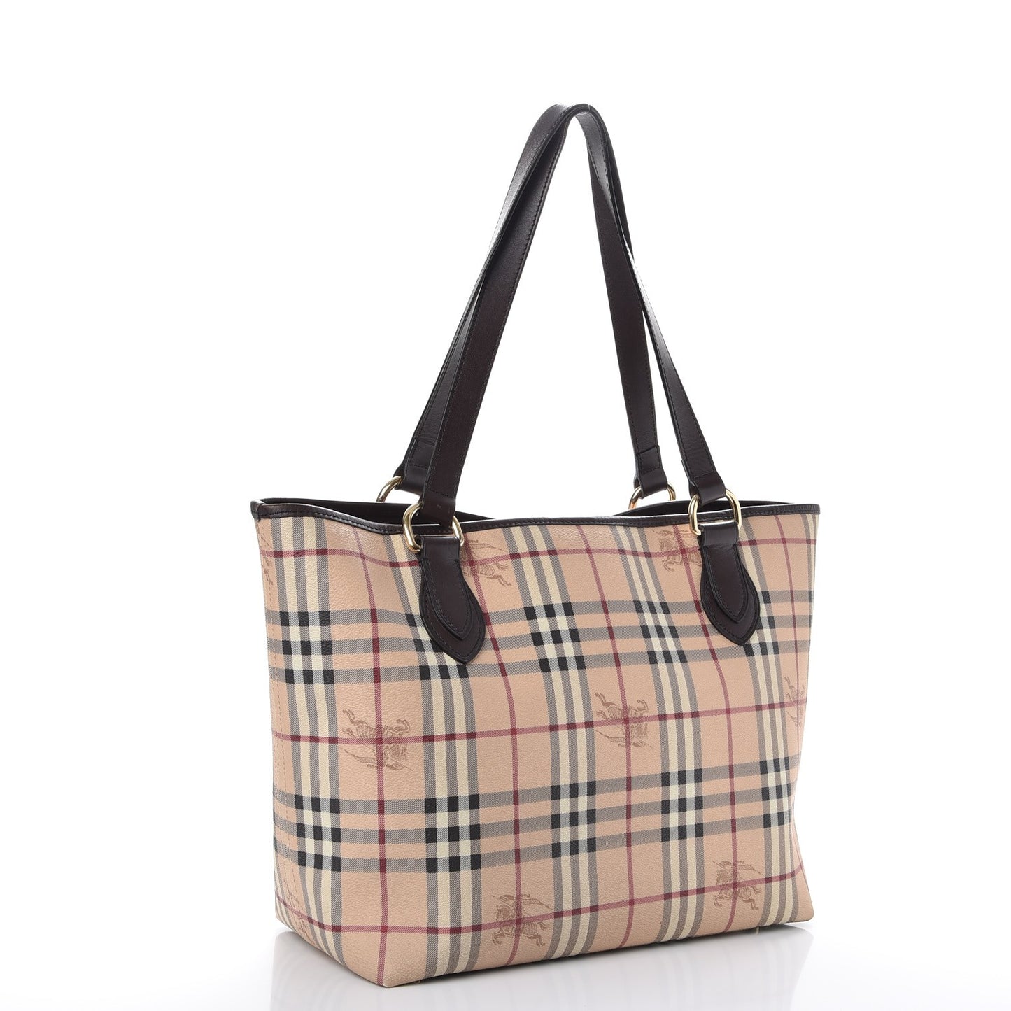 Haymarket Check Large Nick Tote Chocolate