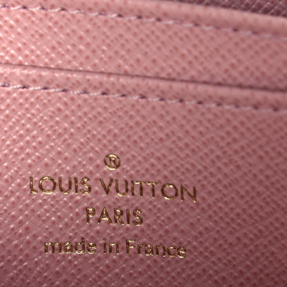Louis Vuitton Damier Ebene Zippy Coin Purse Rose Ballerine 6 of 11