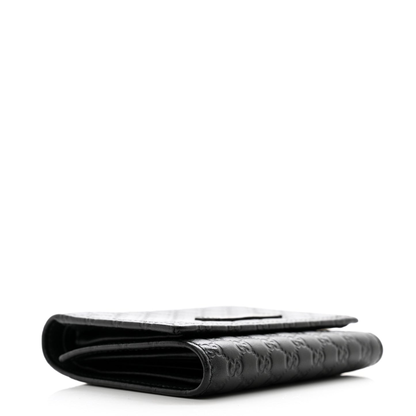Microguccissima Flap Wallet Black