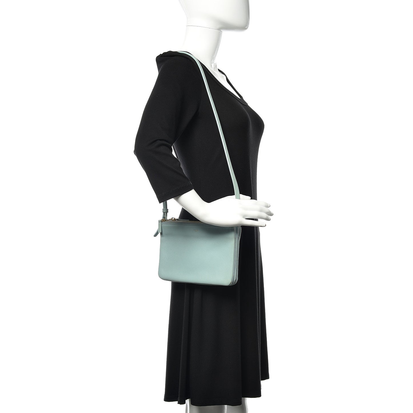Lambskin Small Trio Crossbody Bag Glacier