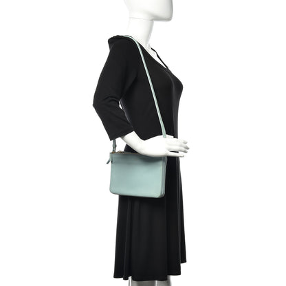 Celine Lambskin Small Trio Crossbody Bag Glacier 2 of 14