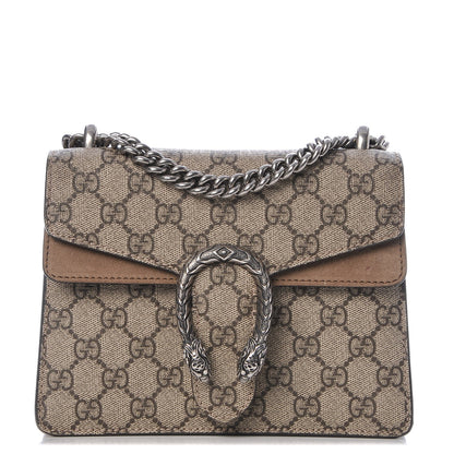Gucci GG Supreme Monogram Mini Dionysus Shoulder Bag Taupe 1 of 11