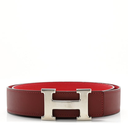 Hermes Swift Epsom 32mm H Belt 90 Rouge H Rouge Casaque 1 of 5