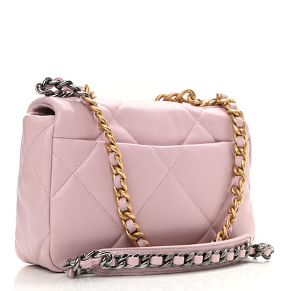 Chanel Lambskin Quilted Medium Chanel 19 Flap Light Pink 3 of 10