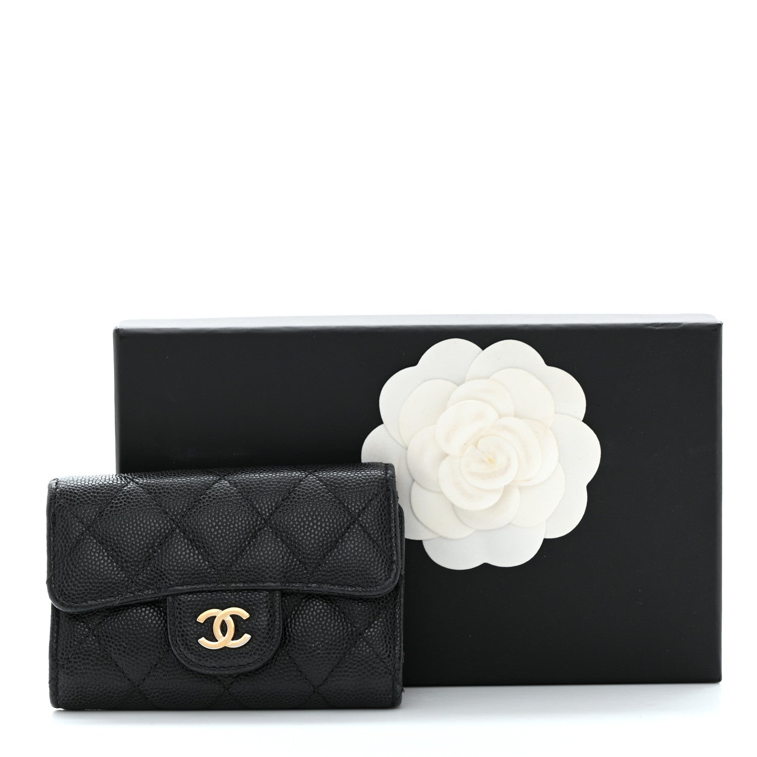 Chanel Caviar Quilted Classic 4 Key Holder Wallet Black 11 of 11