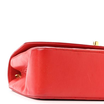 Chanel Lambskin Quilted Small Single Flap Red 9 of 12