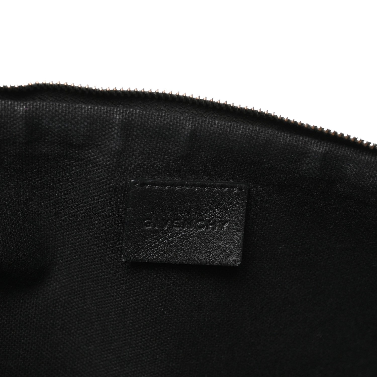 Givenchy Texutured Coated Canvas Rottweiler Print Large Cosmetic Pouch Black 6 of 7