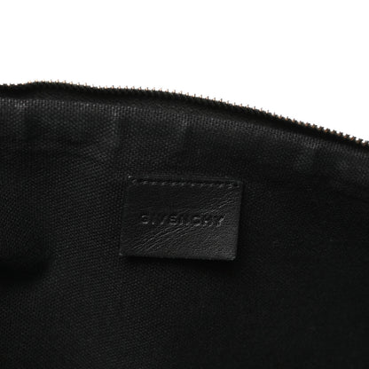 Givenchy Texutured Coated Canvas Rottweiler Print Large Cosmetic Pouch Black 6 of 7