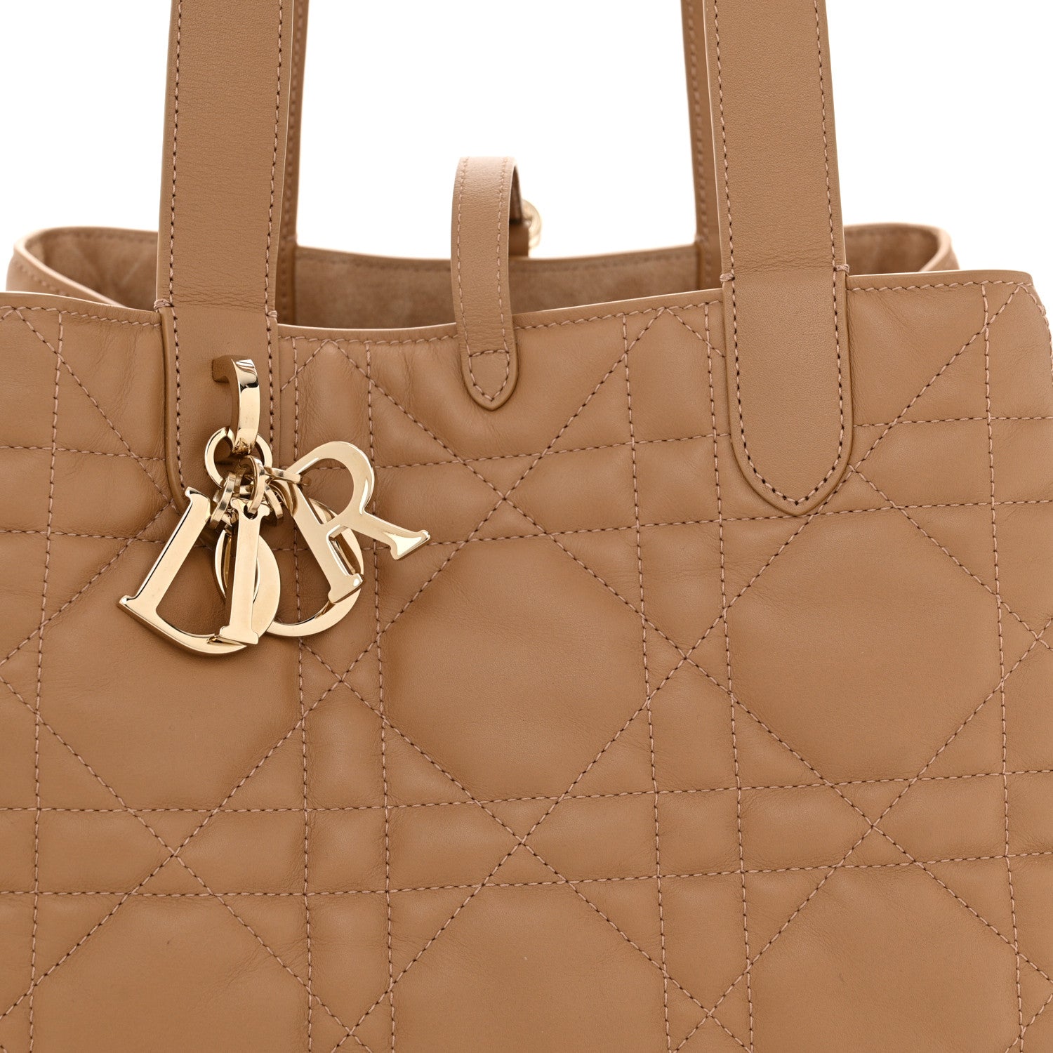 Christian Dior Calfskin Macrocannage Medium Toujours Tan 9 of 11