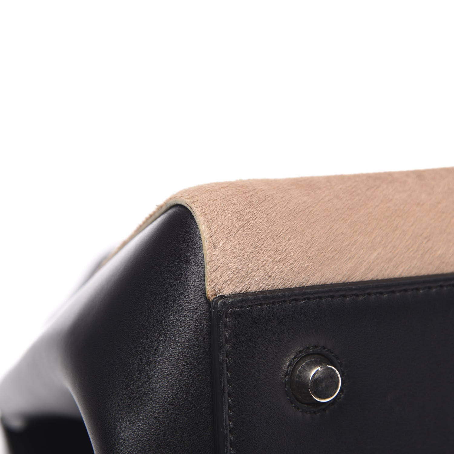 Celine Pony Hair Calfskin Medium Edge Shoulder Bag Praline 10 of 15
