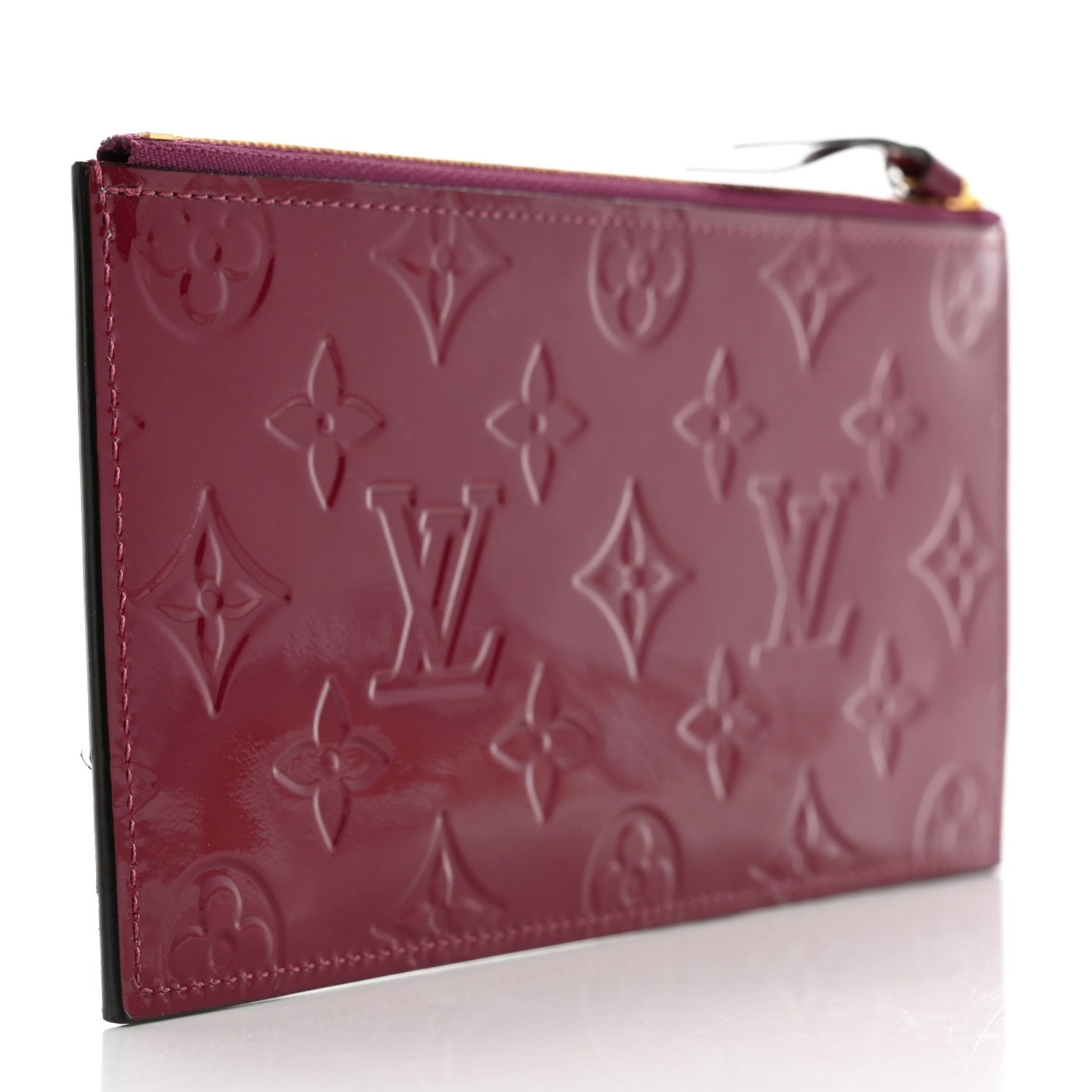 Louis Vuitton Vernis Felicie Chain Wallet Zippered Insert Magenta 3 of 7