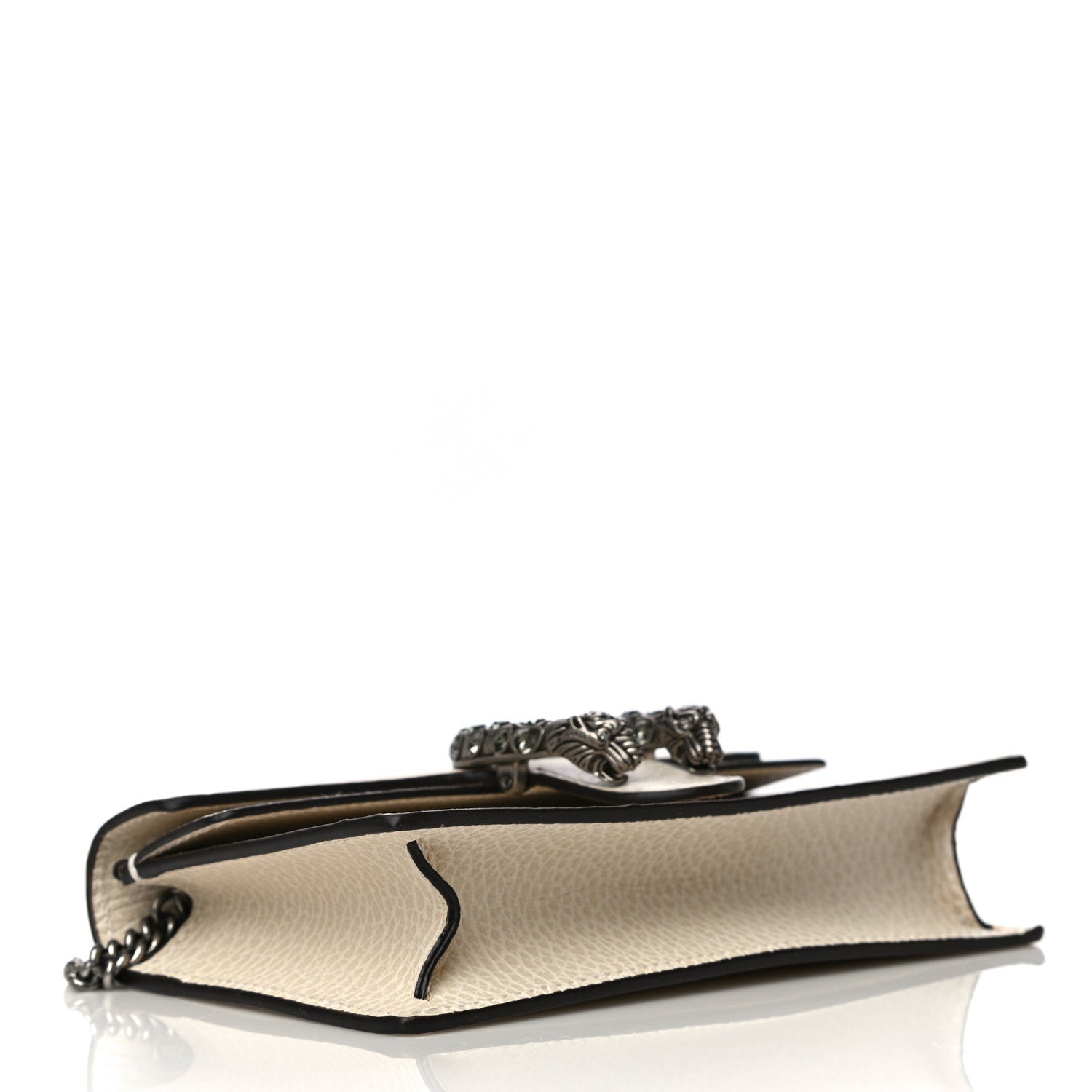 Gucci Dollar Calfskin Crystal Super Mini Dionysus Shoulder Bag Mystic White Black Diamond 4 of 13