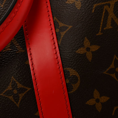 Louis Vuitton Calfskin Monogram Keepall Bandouliere 50 Coquelicot 11 of 17