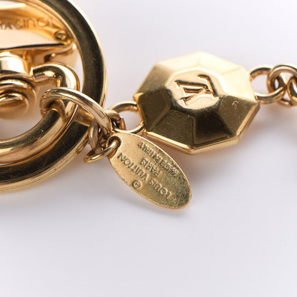 Louis Vuitton LV Facettes Bag Charm Key Holder Gold 4 of 7