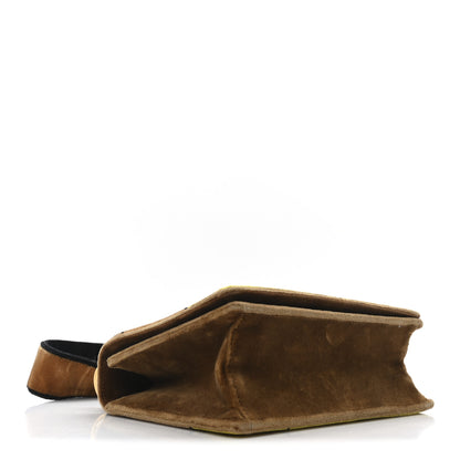 Prada Velluto Ricamo Cahier Shoulder Bag Cammello 4 of 9