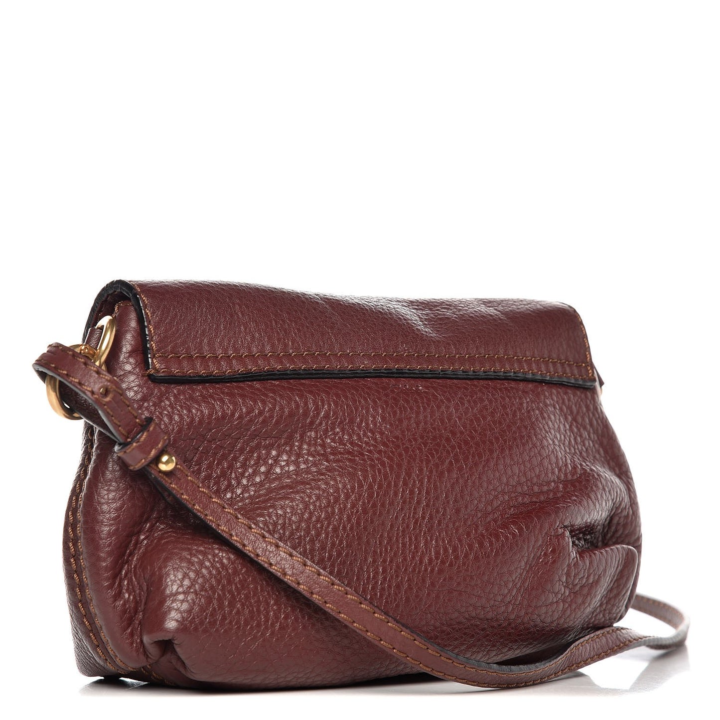 Calfskin Marcie Pochette Crossbody Bag Wine Purple