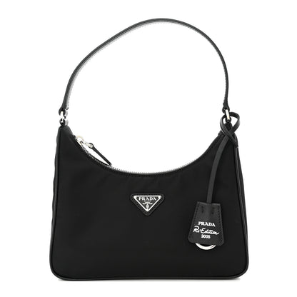 Prada Tessuto Nylon Saffiano Mini Re-Edition 2005 Bag Black 1 of 10