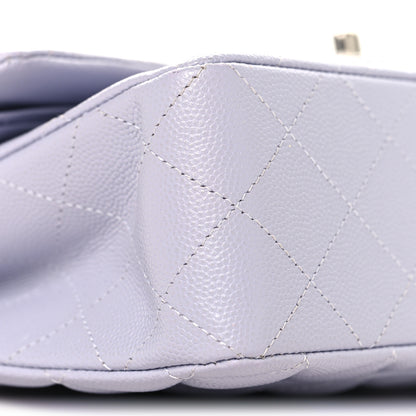 Chanel Caviar Quilted Small Double Flap Light Purple 9 of 11