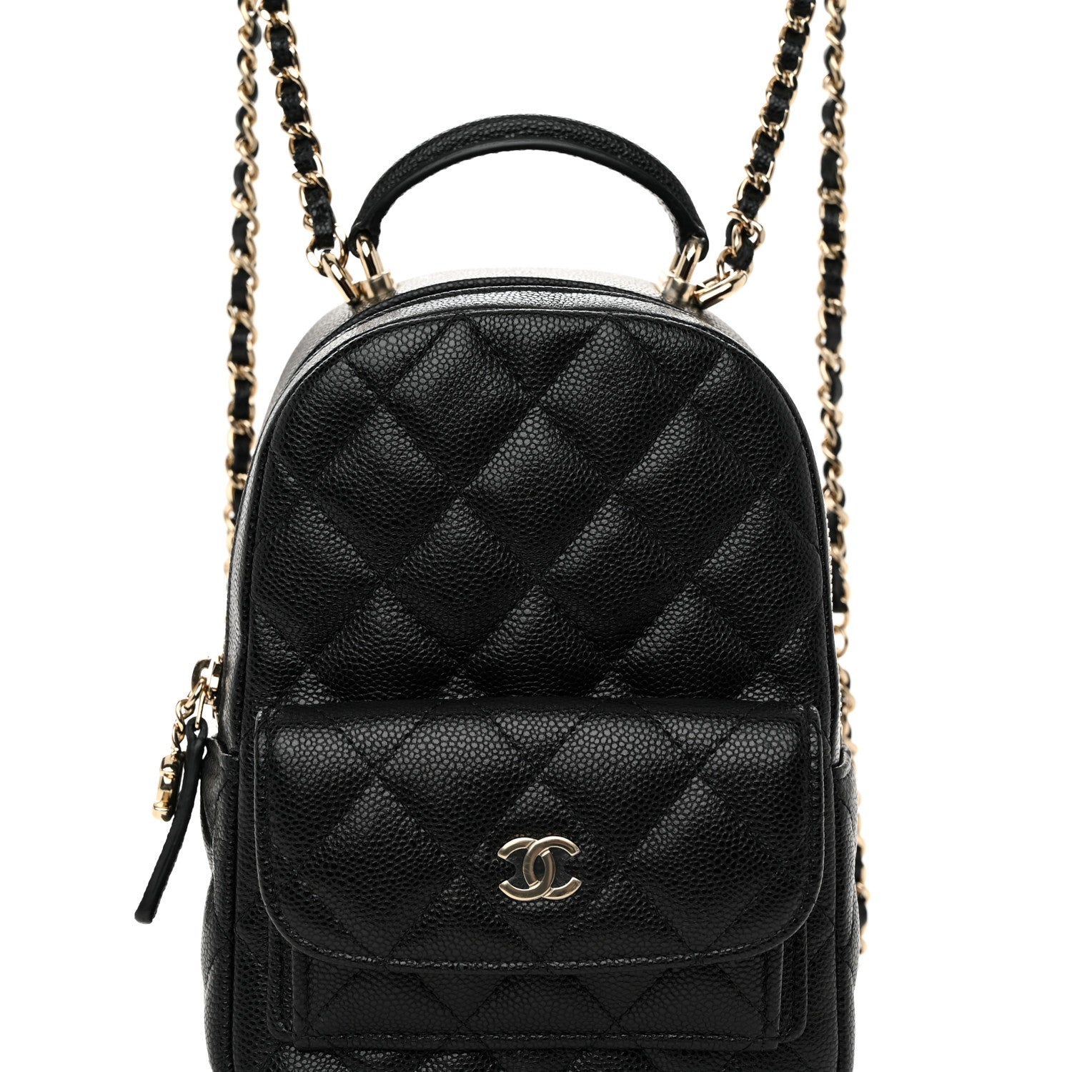 Chanel Caviar Quilted CC Mini Classic Backpack Black 8 of 11