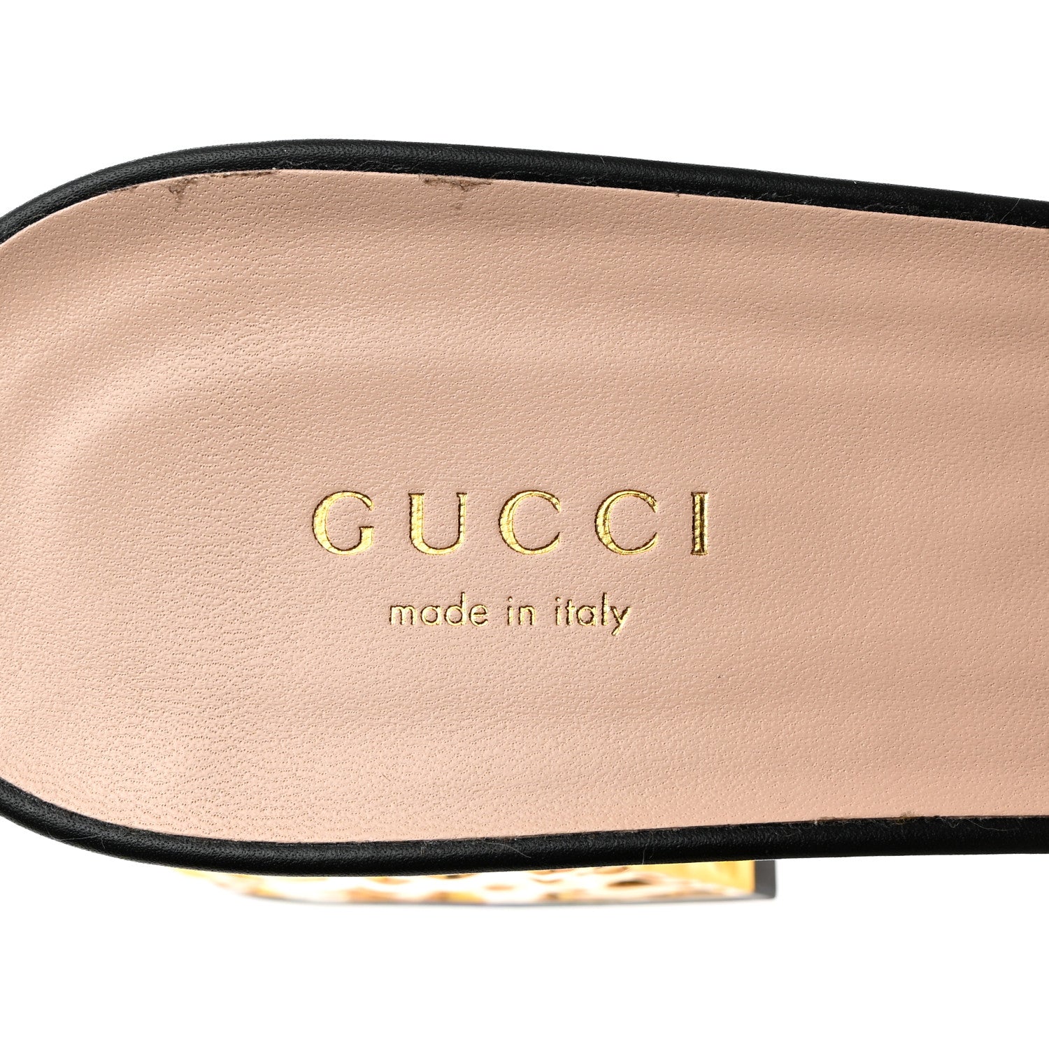 Gucci Cosmos Softy Calfskin Interlocking G Cut Out 55mm Slide Sandals 41 Black 6 of 9