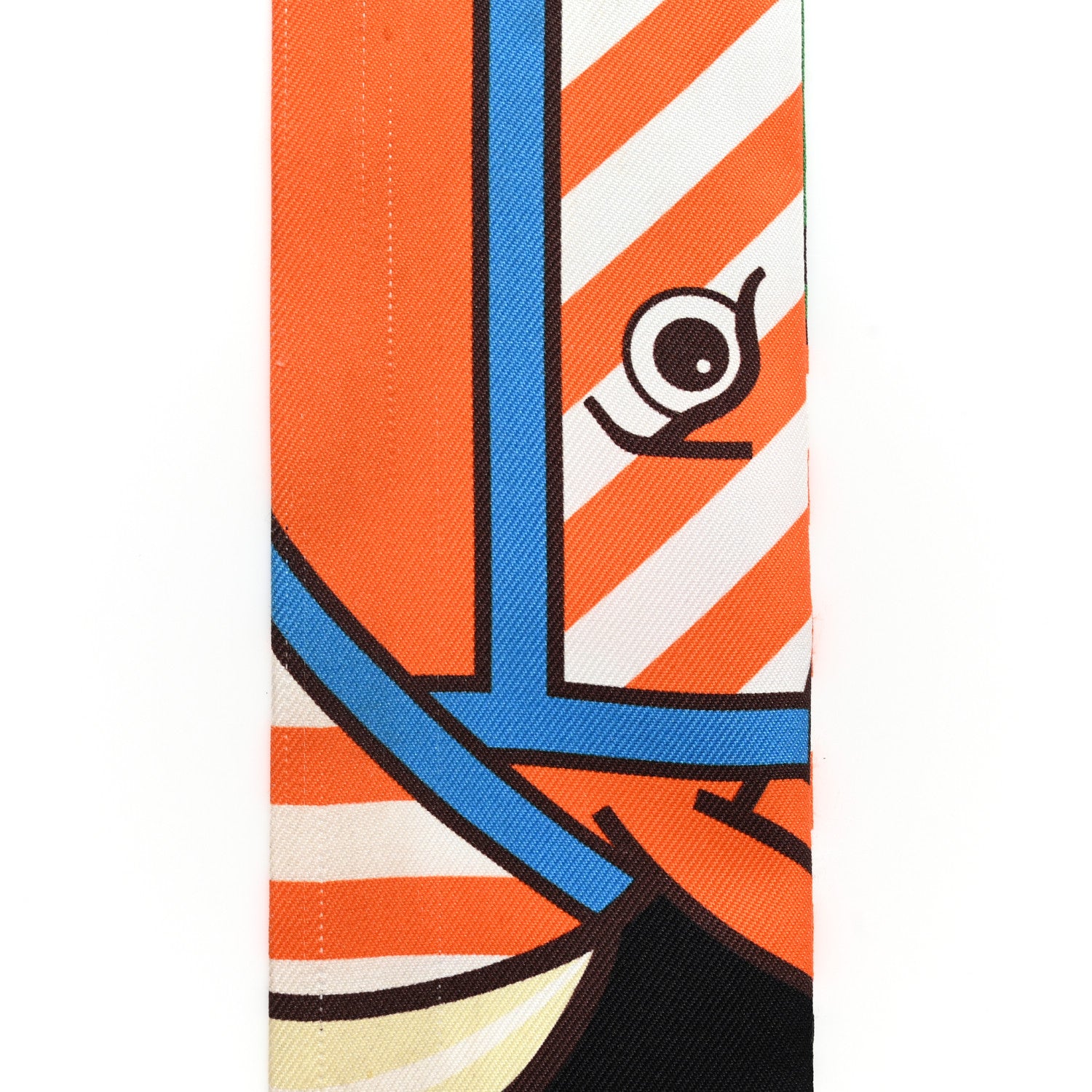 Hermes Twilly Scarf Orange Multicolor 10 of 13