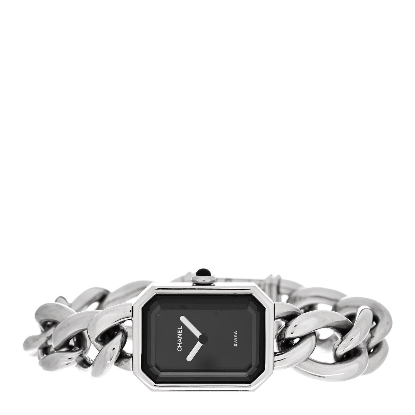 Stainless Steel 20mm Chain Premiere Quartz Watch Black M