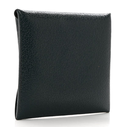 Hermes Chevre Mysore Bastia Coin Purse Vert Cypress 3 of 8