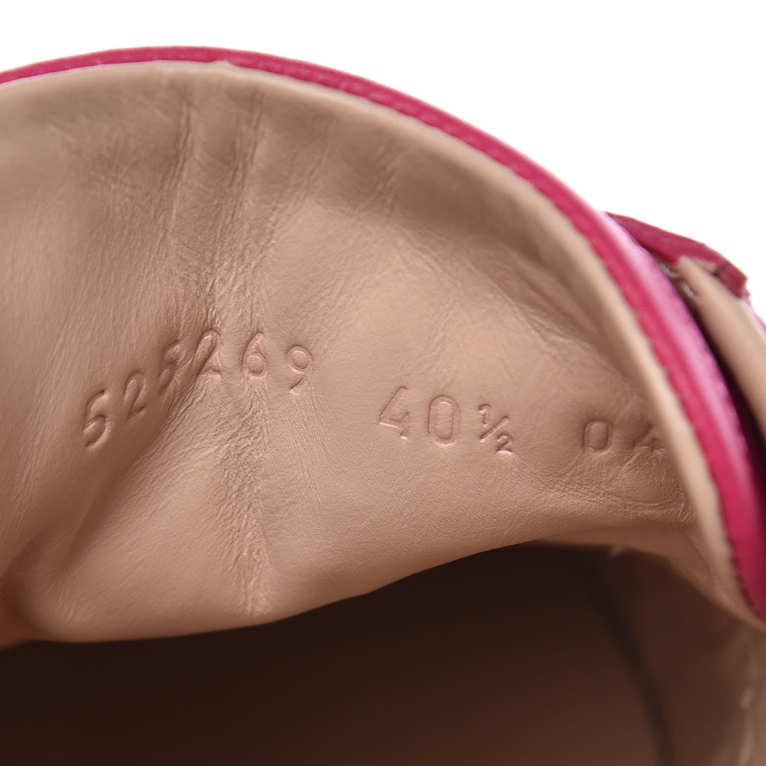 Gucci Calfskin Stripe Womens New Ace Sneakers 40.5 Box Pink Ecru Notte 9 of 12