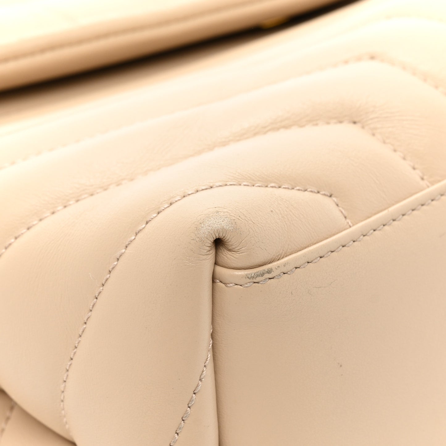Calfskin Y Quilted Monogram Medium Loulou Chain Satchel Nude Powder