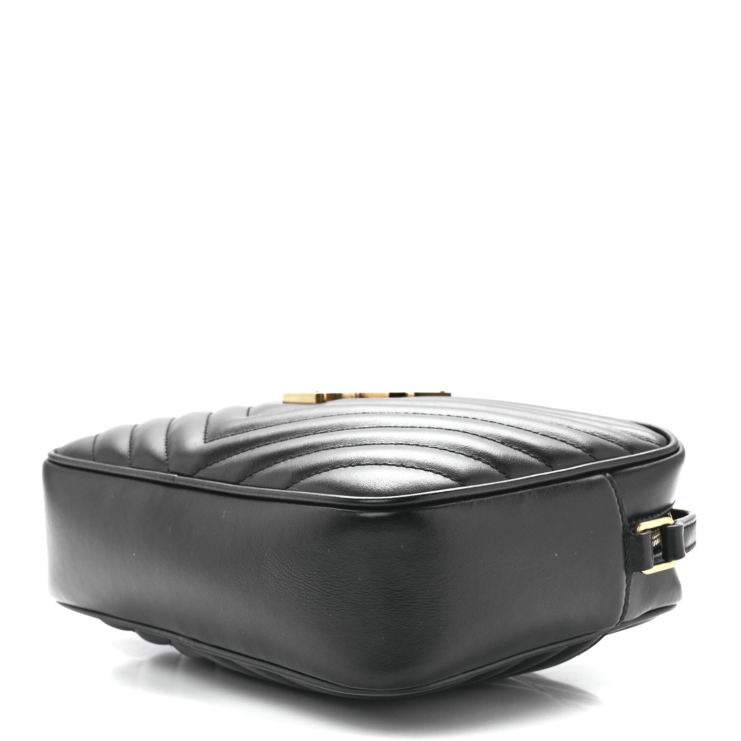 Calfskin Matelasse Monogram Lou Camera Bag Black