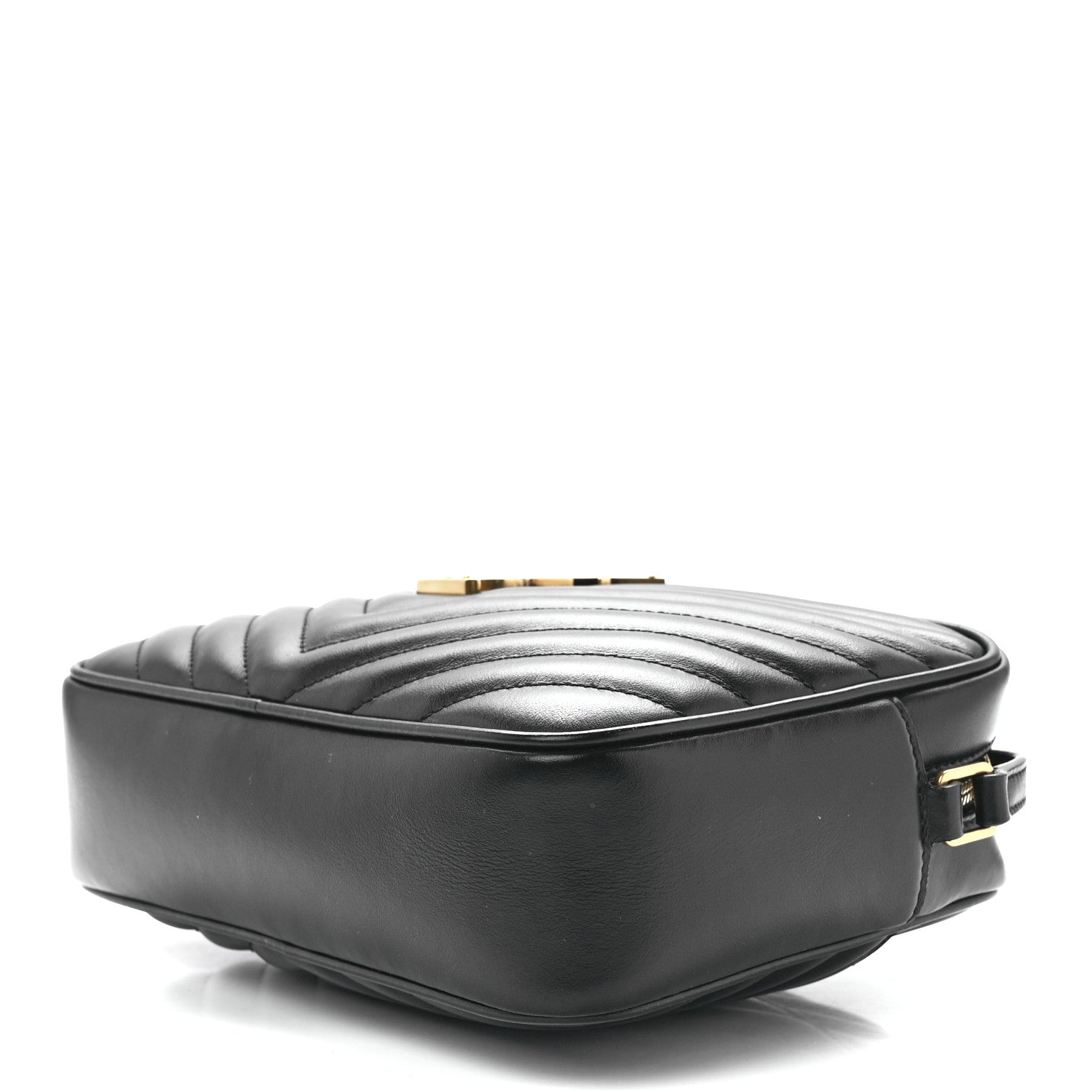 Saint Laurent Calfskin Matelasse Monogram Lou Camera Bag Black 9 of 11