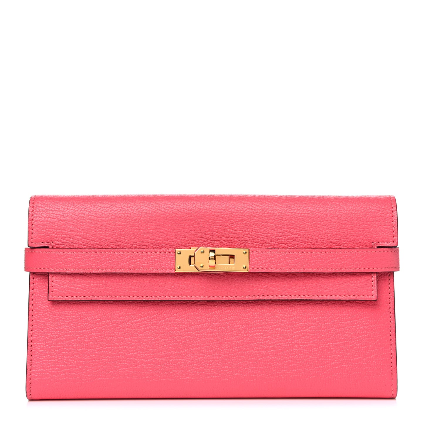 Chevre Mysore Kelly Longue Wallet Rose Lipstick