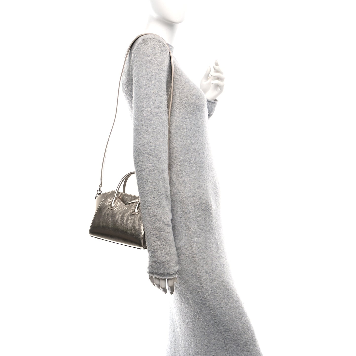 Laminated Lambskin Mini Antigona Gold