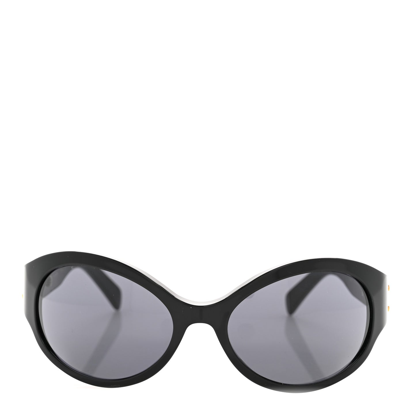 Acetate Round Triomphe Sunglasses CL40271I Black
