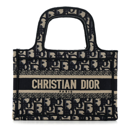 Christian Dior Oblique Mini Book Tote Blue Multicolor 1 of 10
