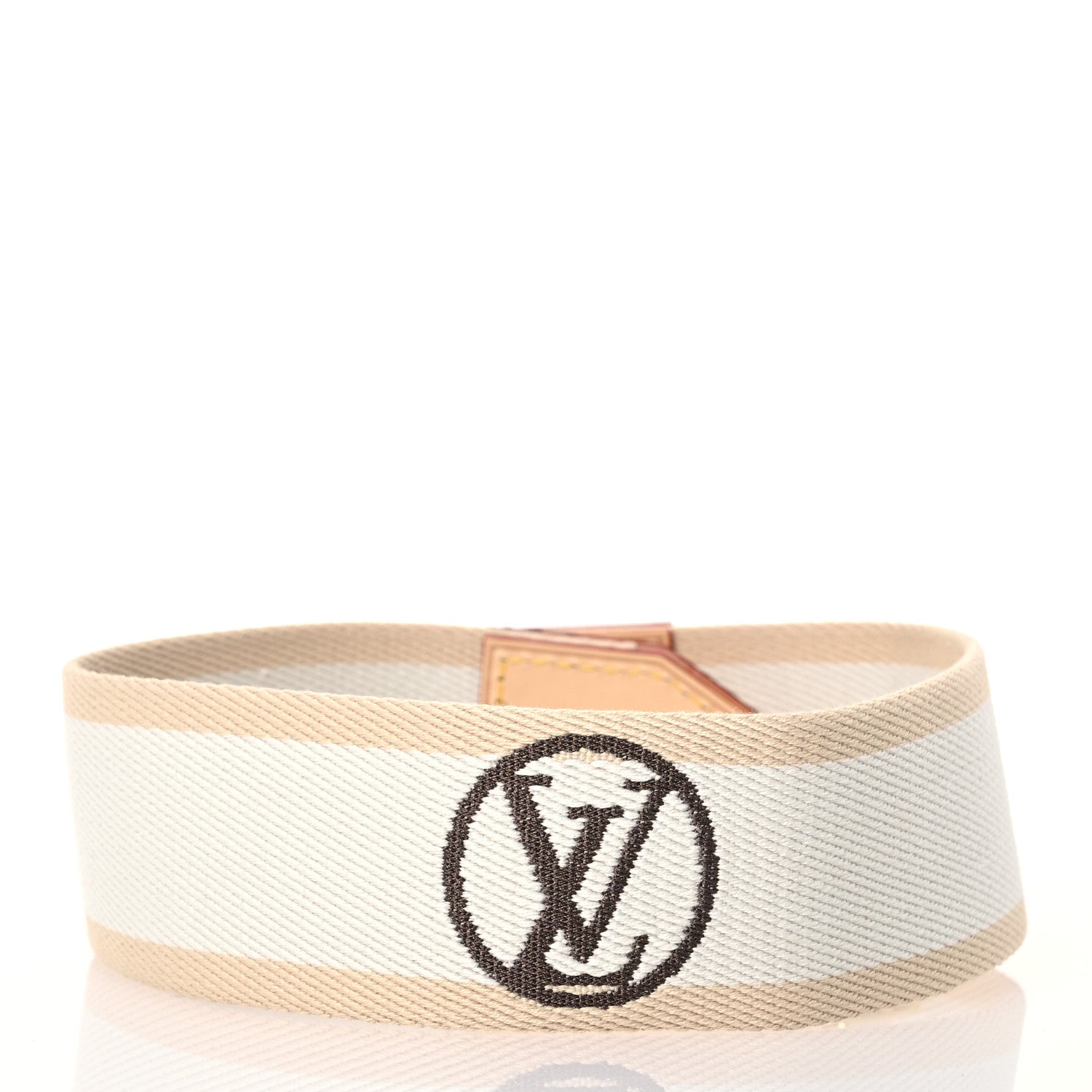 Louis Vuitton Jacquard Monogram Vibe LV Shoulder Strap Beige White 2 of 5